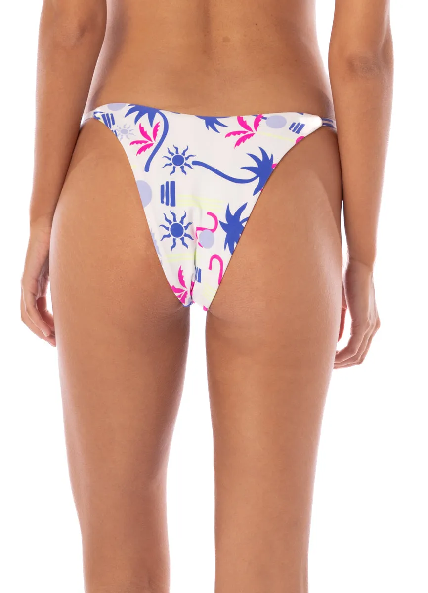Maaji Venice Beach Micro Midi Regular Rise Single Strap Bikini Bottom Maaji
