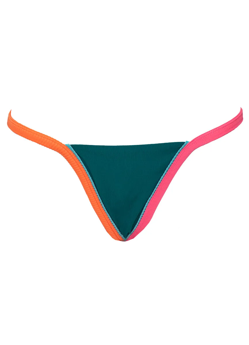 Maaji Verdant Breeze Treva Regular Rise Double V Bikini Bottom Maaji