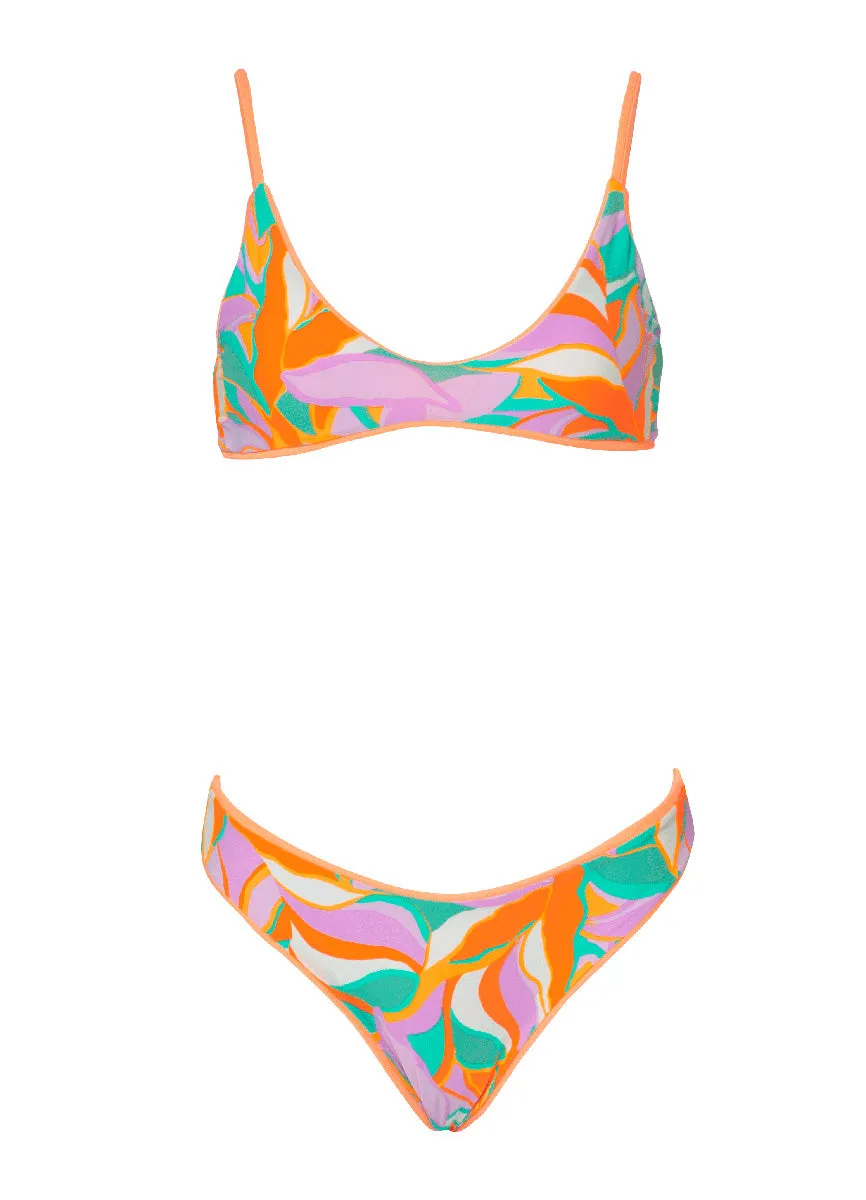 Maaji Vibrant Apricot Liberties Classic Bralette Bikini Top Maaji
