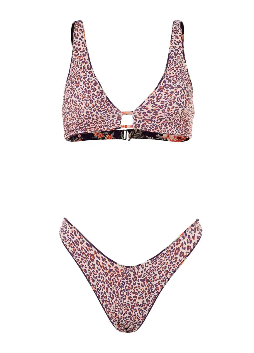 Maaji Vintage Flower Splendour High Leg Bikini Bottom Maaji