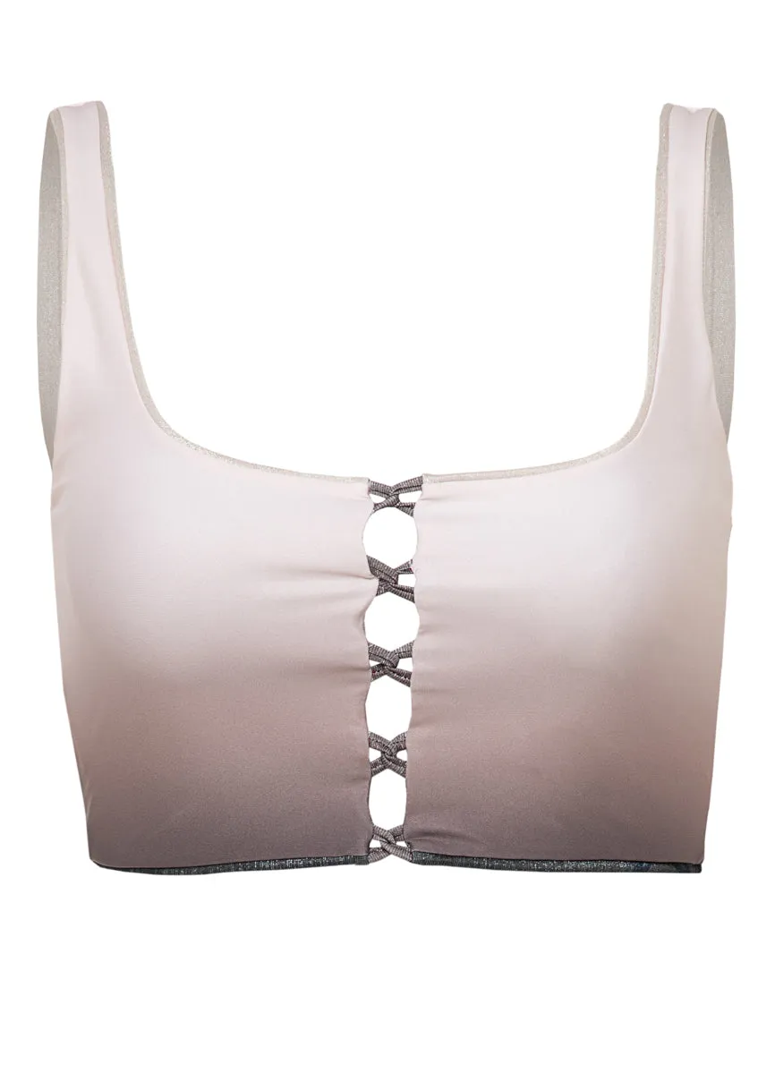 Maaji Winter Mist Jordana Crop Top Bikini Top Maaji