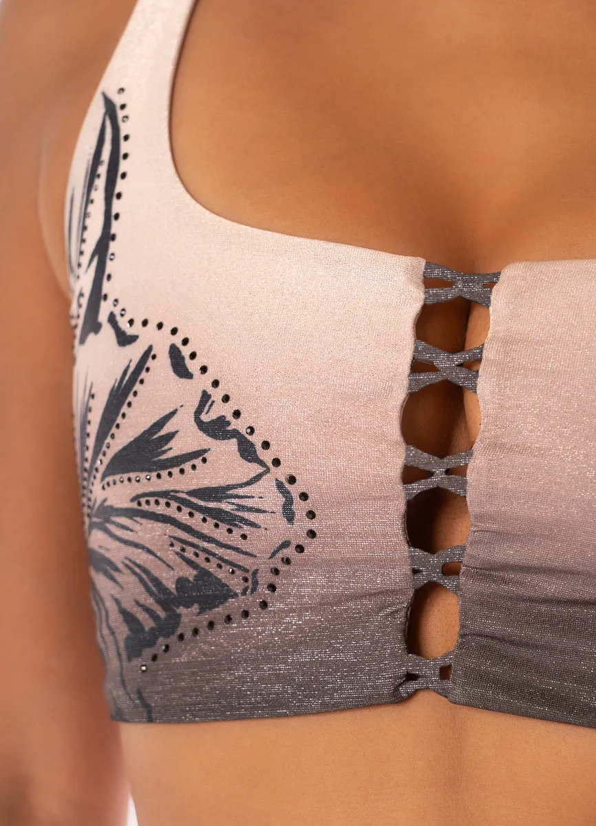 Maaji Winter Mist Jordana Crop Top Bikini Top Maaji