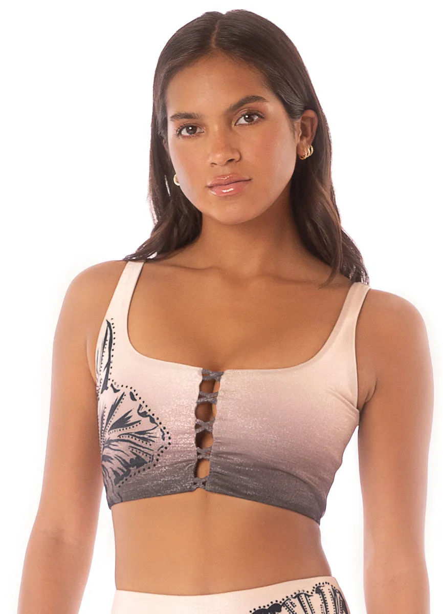 Maaji Winter Mist Jordana Crop Top Bikini Top Maaji