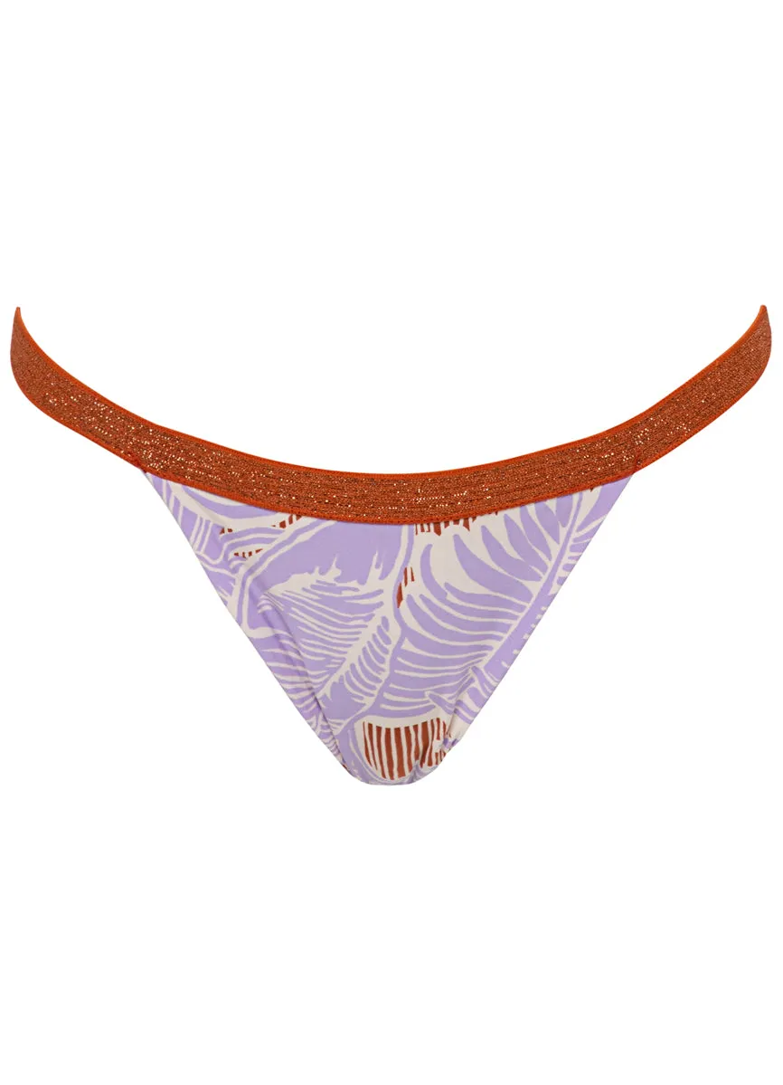 Maaji Wisteria Bloom Noah Regular Rise Single Strap Bikini Bottom Maaji
