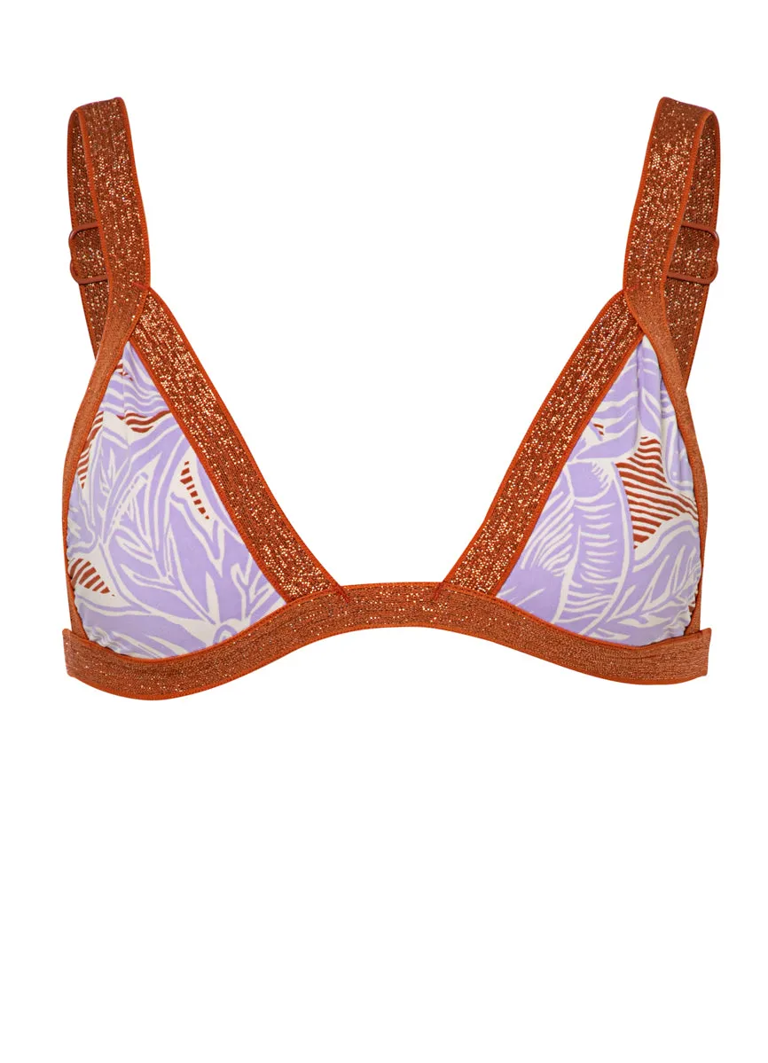 Maaji Wisteria Bloom Raquel Fixed Triangle Bikini Top Maaji