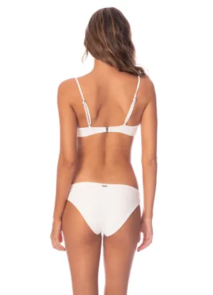 Maaji Zebra Frost Flirt Low Rise Thin Side Bikini Bottom Maaji