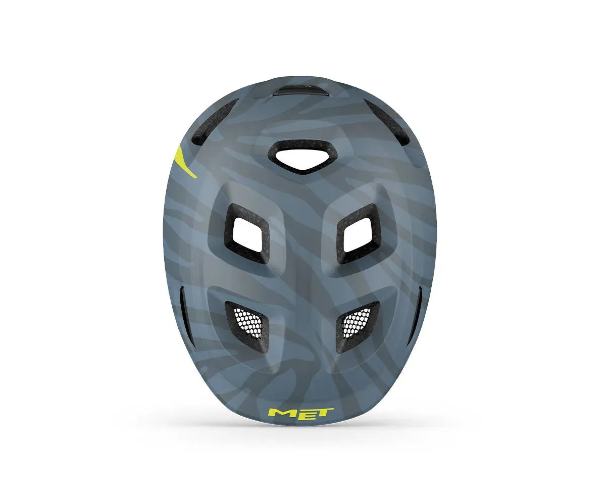 MET Hooray Road Cycling Helmet (Blue Zebra Matt)