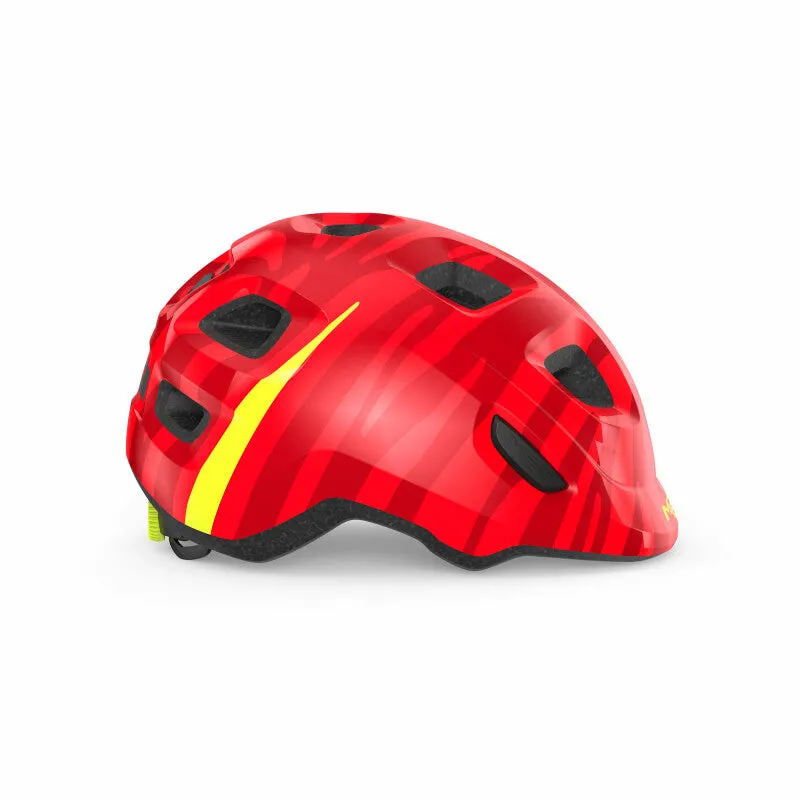 MET Hooray Road Cycling Helmet (Glossy Red Zebra)