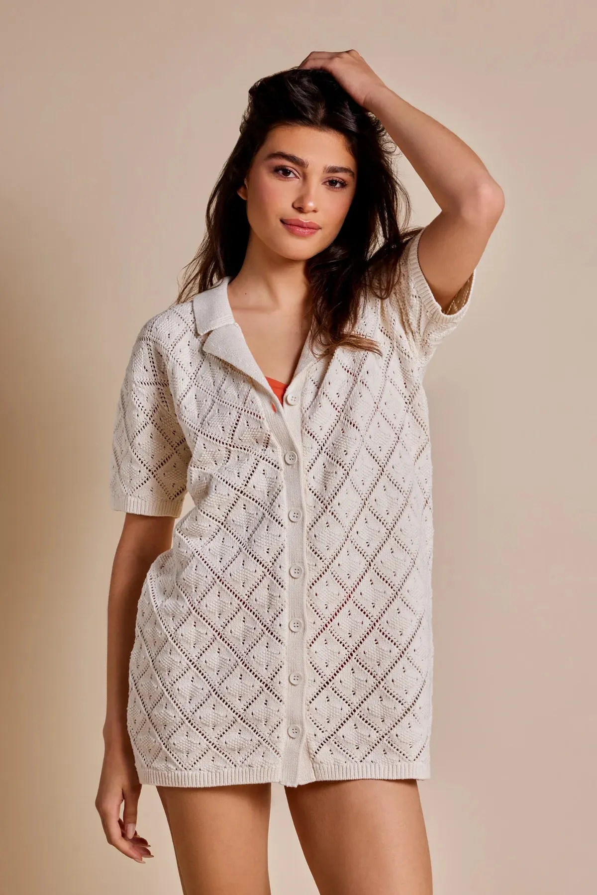 Rhythm Jaffa Knit Shirt Dress June Swimwear