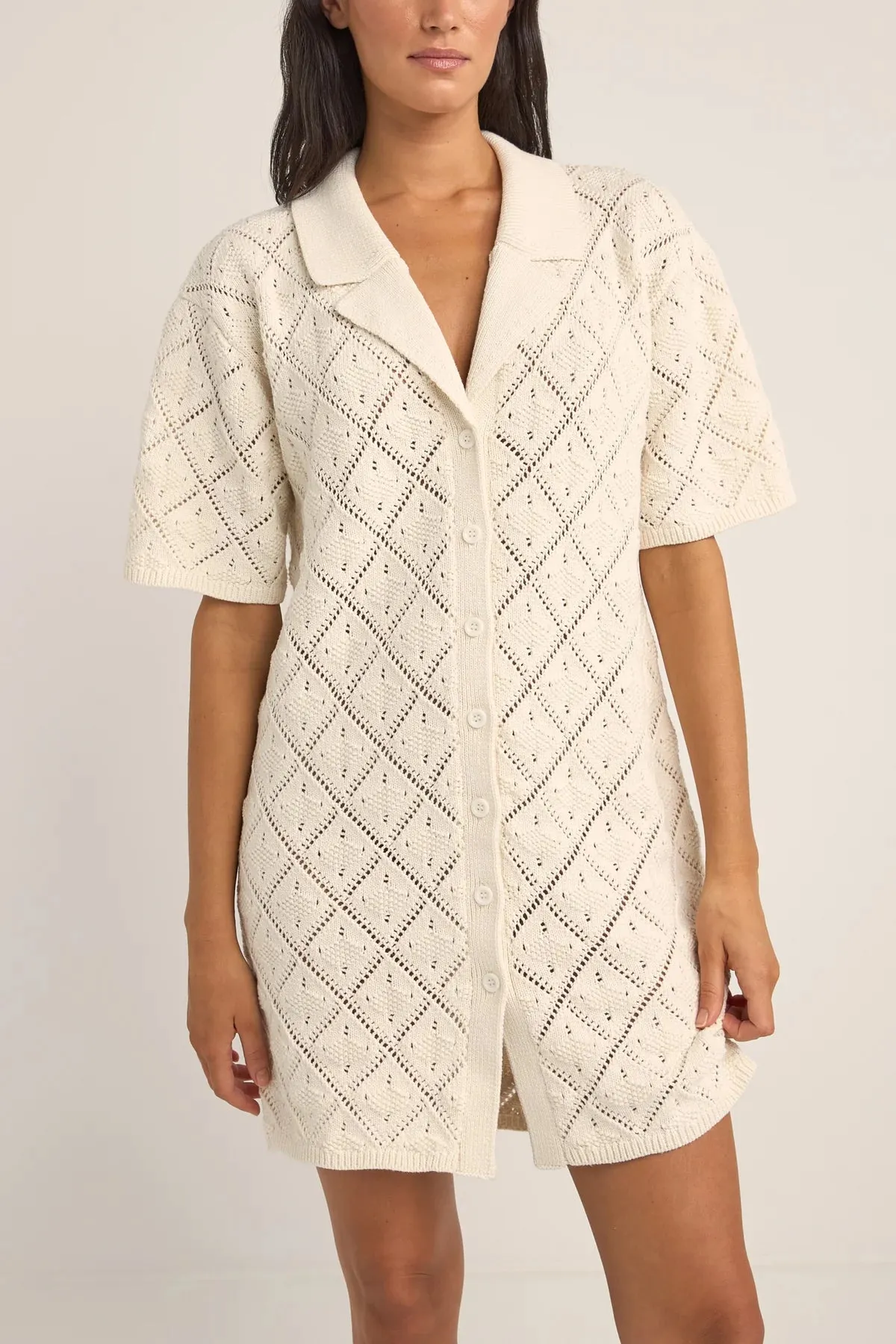 Rhythm Jaffa Knit Shirt Dress June Swimwear