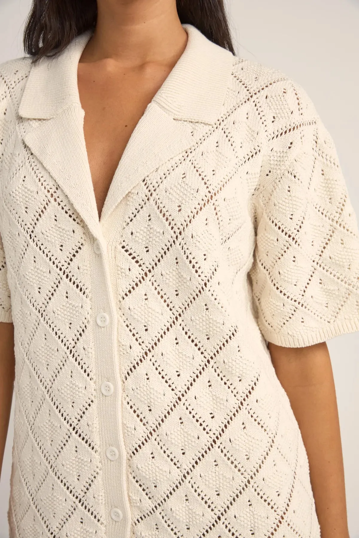 Rhythm Jaffa Knit Shirt Dress June Swimwear