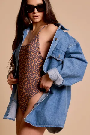 Rhythm Oversized Denim Shacket June Swimwear
