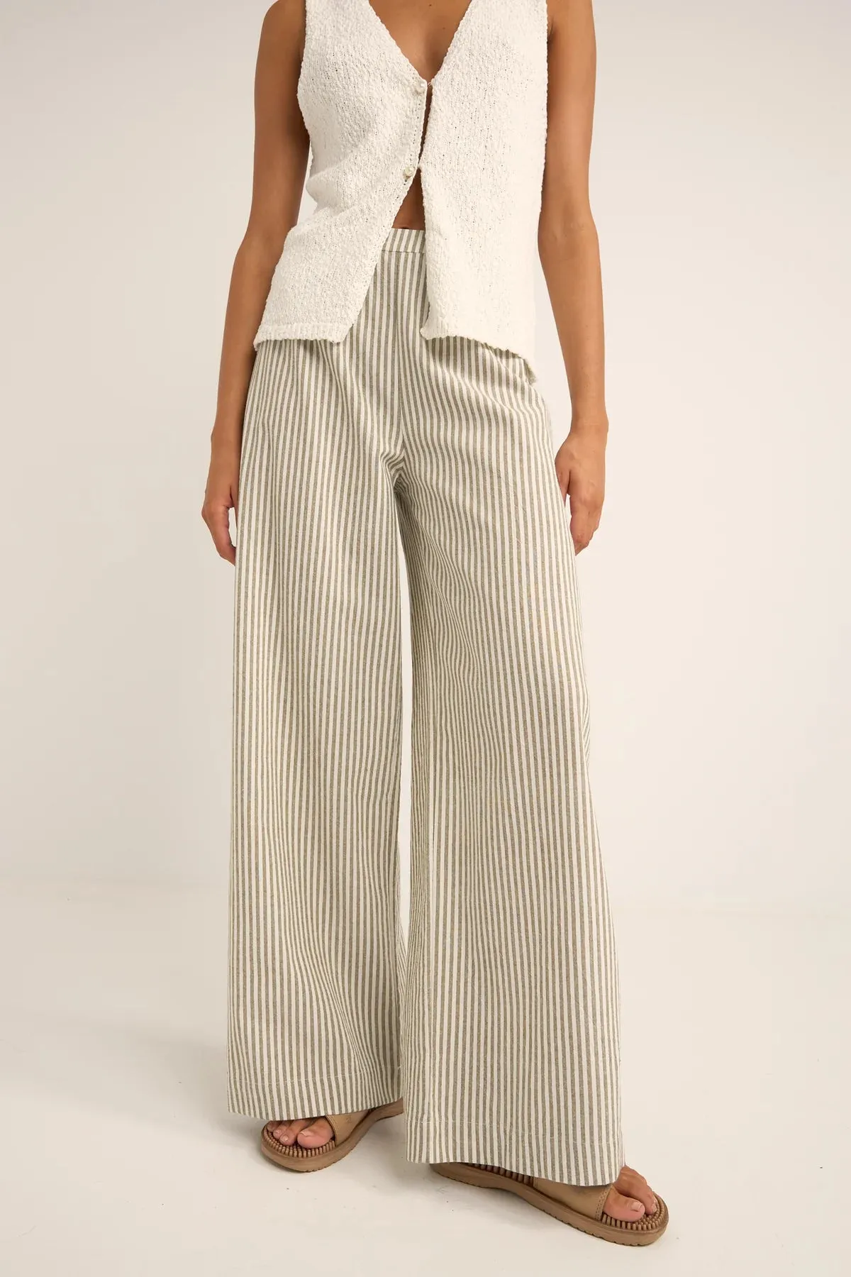 Rhythm Valley Stripe Wide Leg Pant June Swimwear