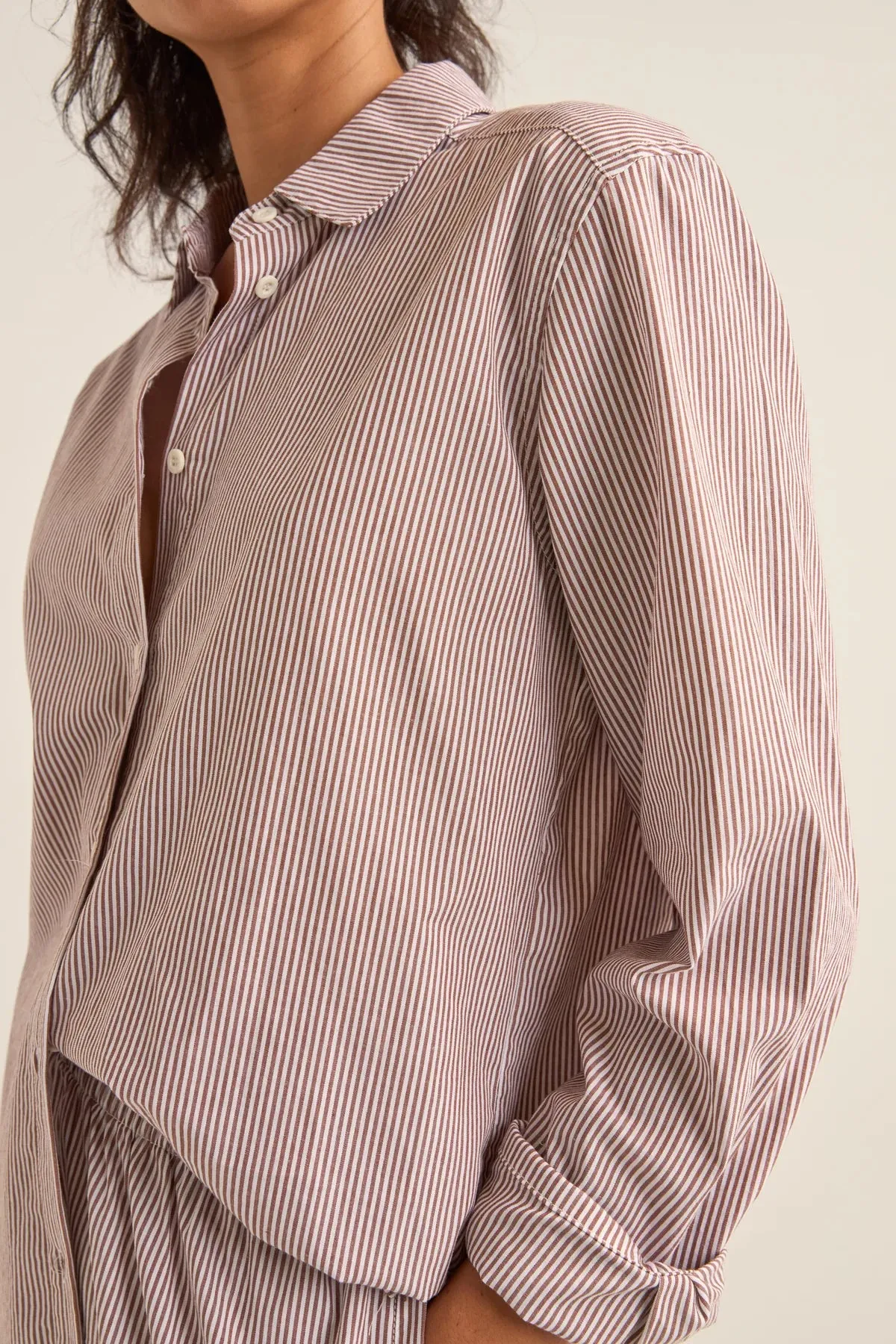 Rhythm Zephyr Stripe Beach Shirt June Swimwear