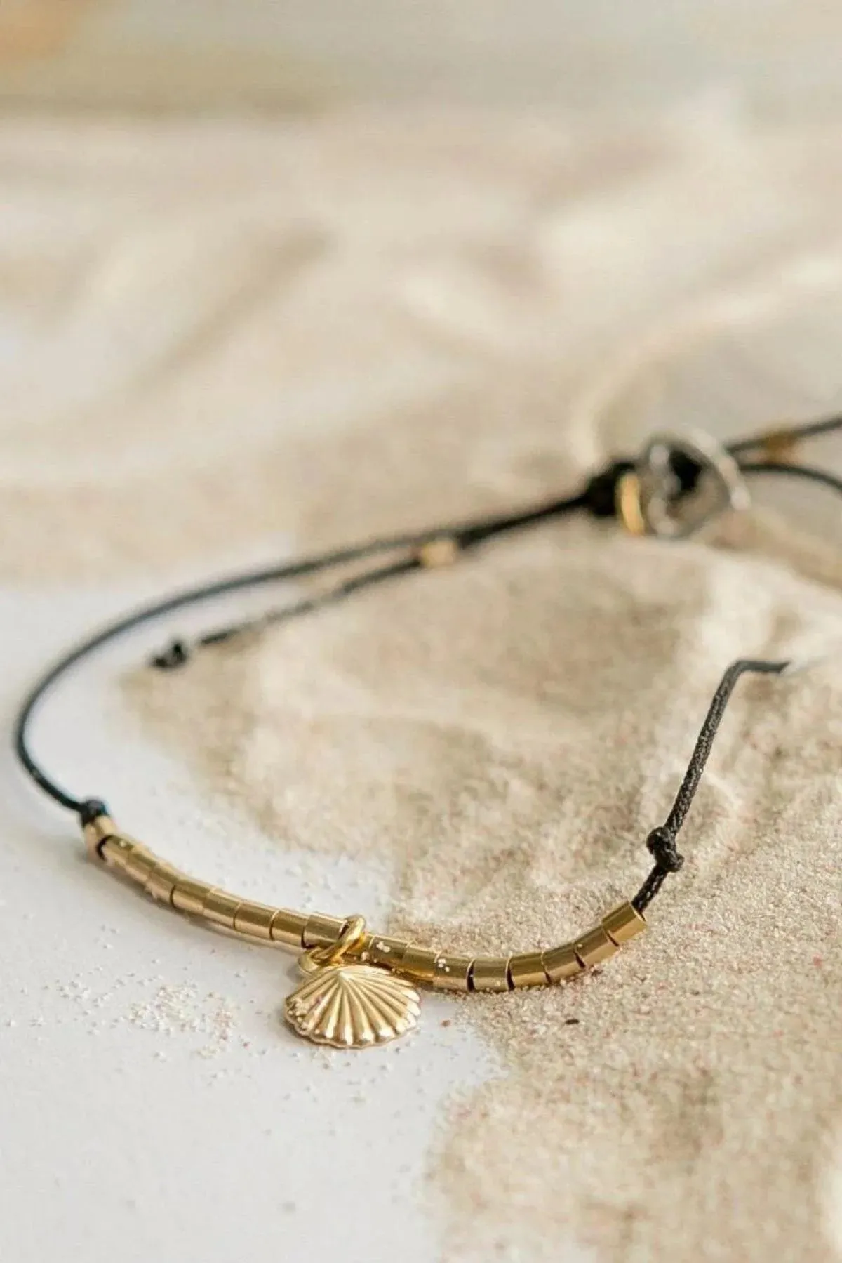 Si Simple Gold Filled Shell Anklet June Swimwear