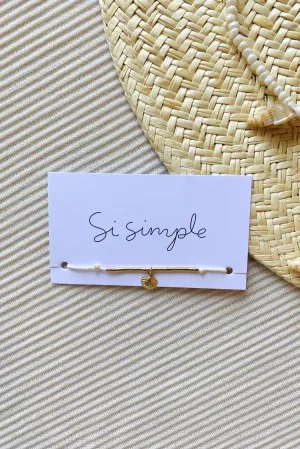 Si Simple Gold Filled Shell Bracelet June Swimwear