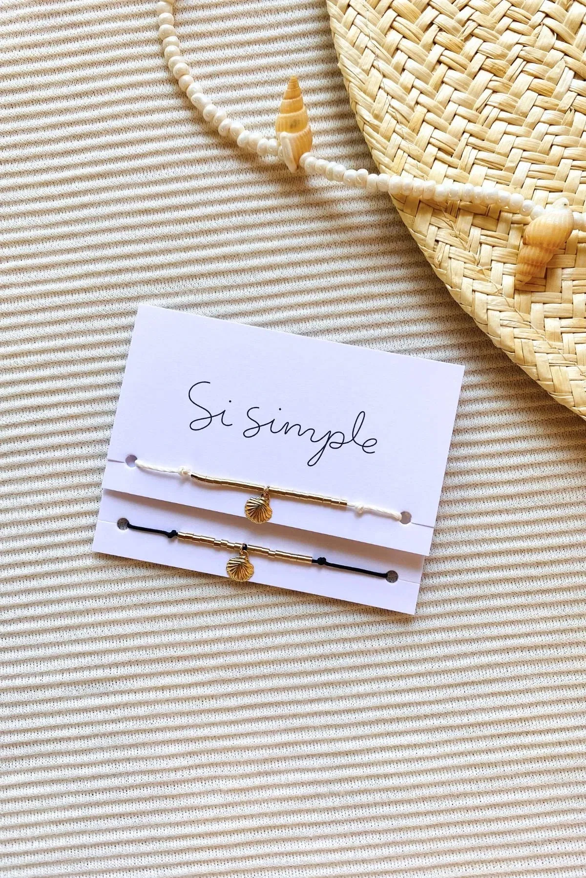 Si Simple Gold Filled Shell Bracelet June Swimwear