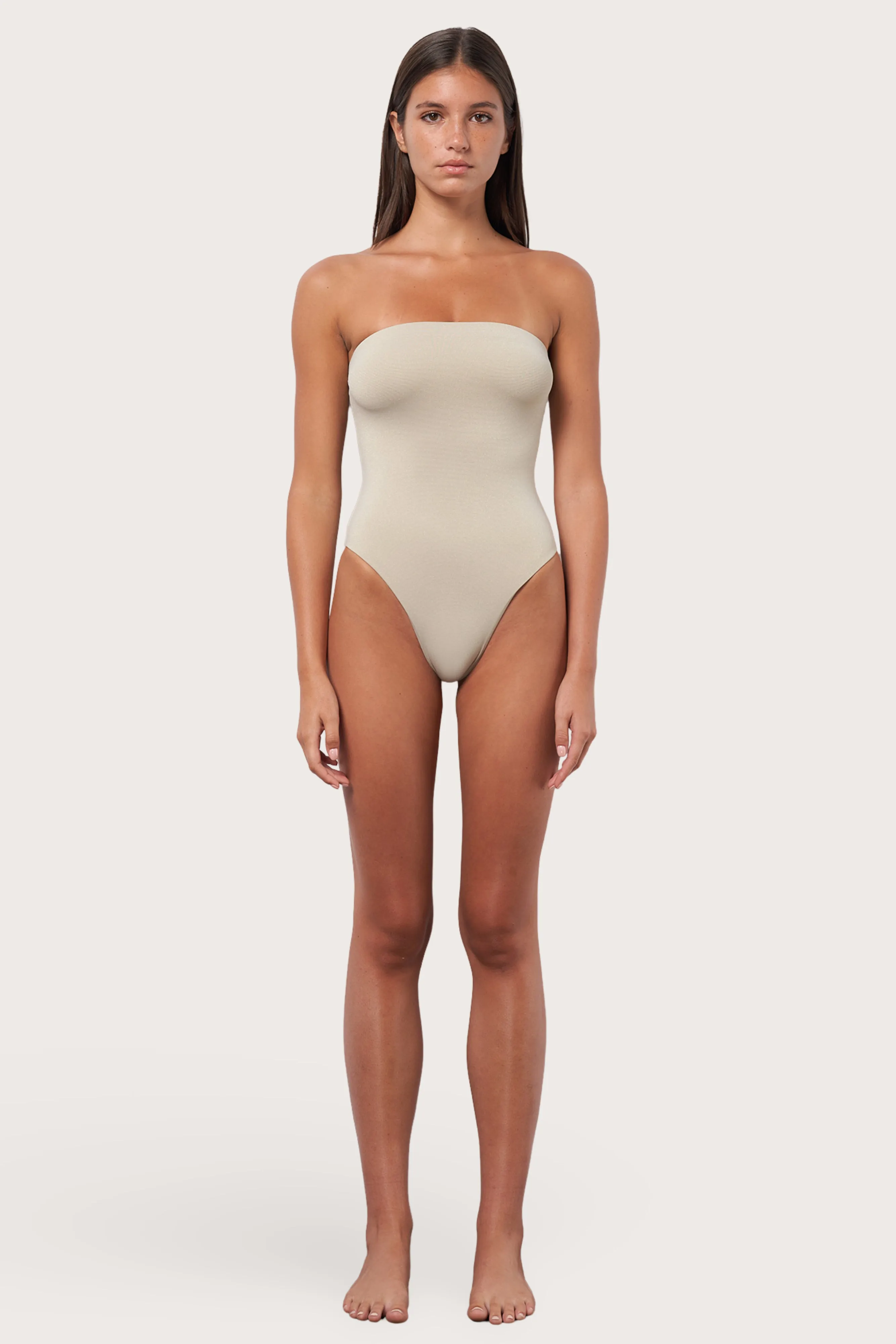 Tube One Piece Swimsuit - Shimmer Toast Swim