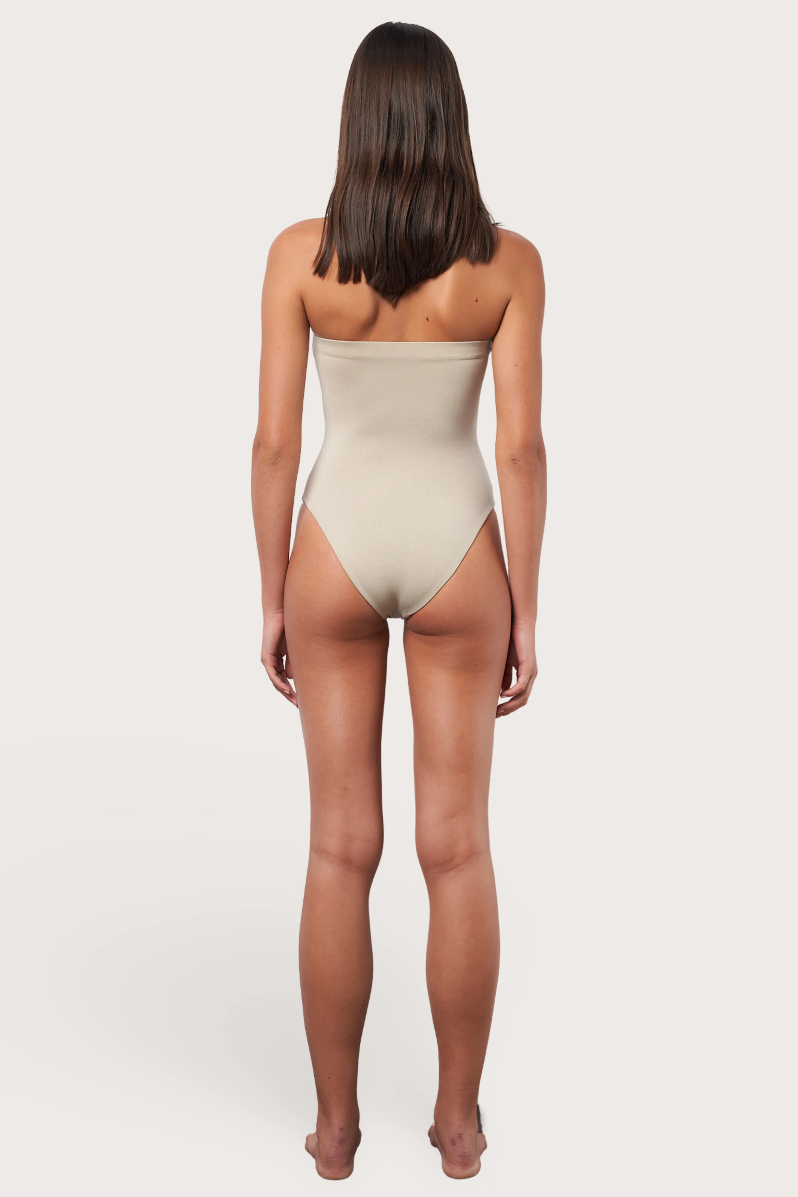 Tube One Piece Swimsuit - Shimmer Toast Swim