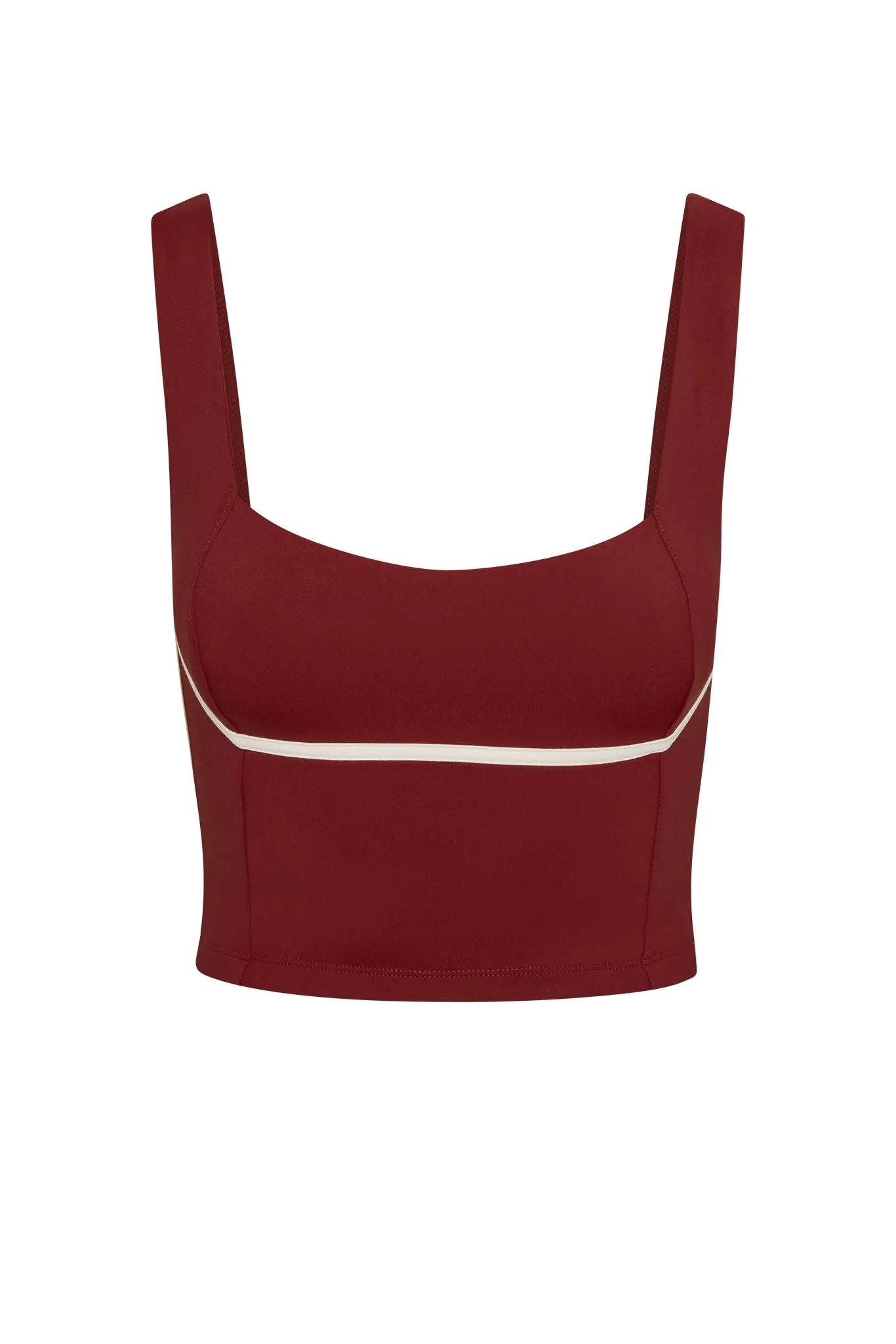 Zion Tank - Burgundy/Ivory Monday Swimwear