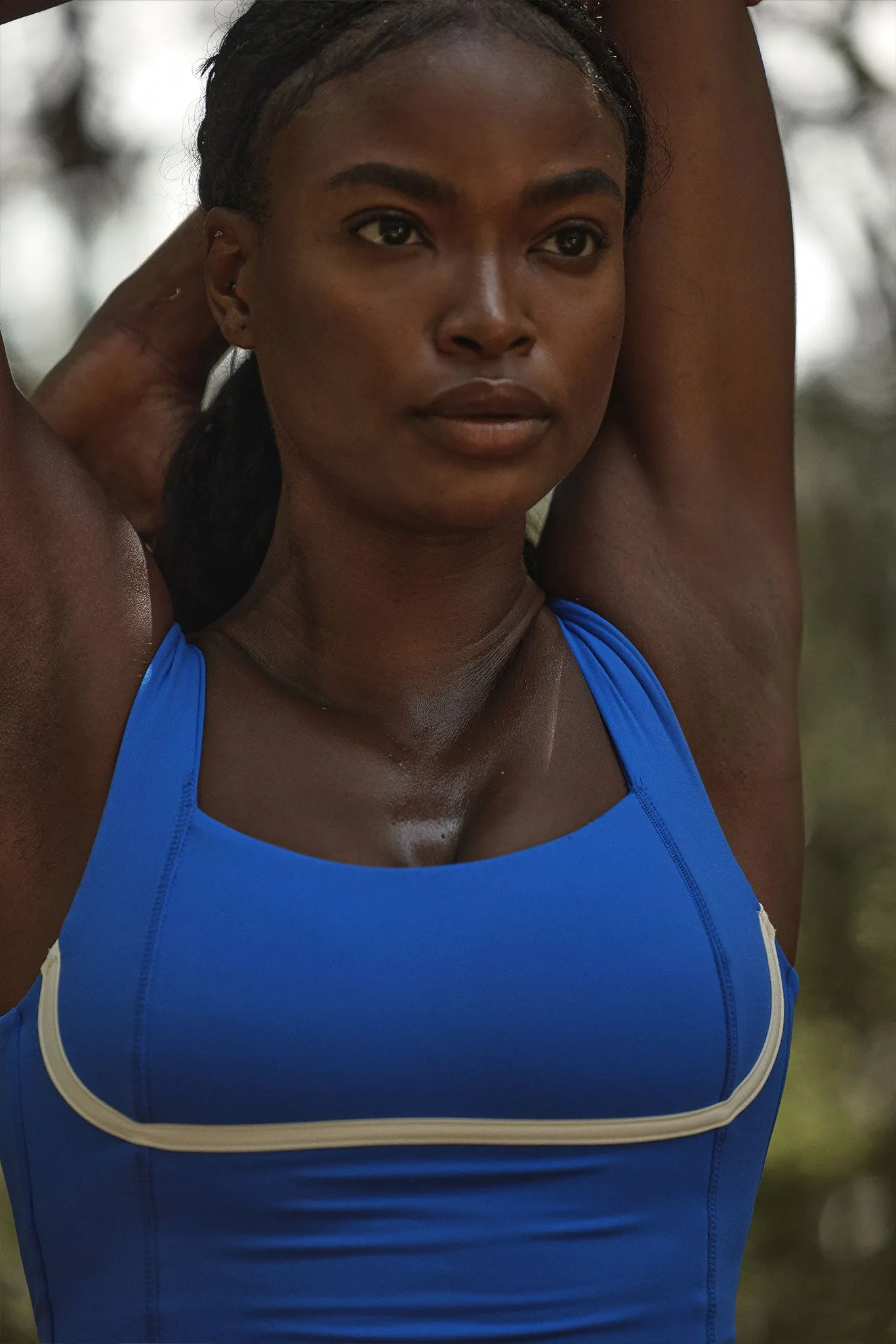 Zion Tank - Cobalt/Ivory Monday Swimwear