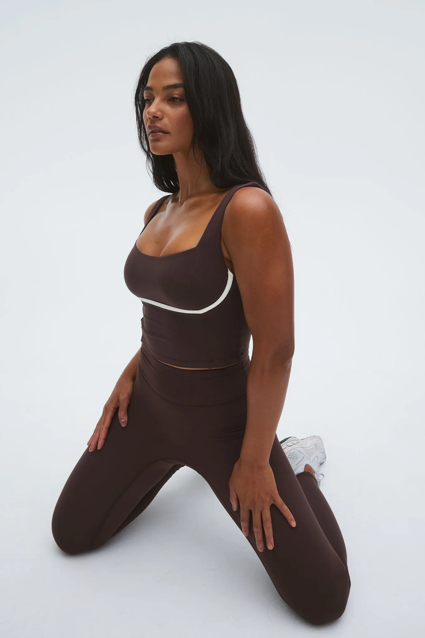 Zion Tank - Espresso/Ivory Monday Swimwear