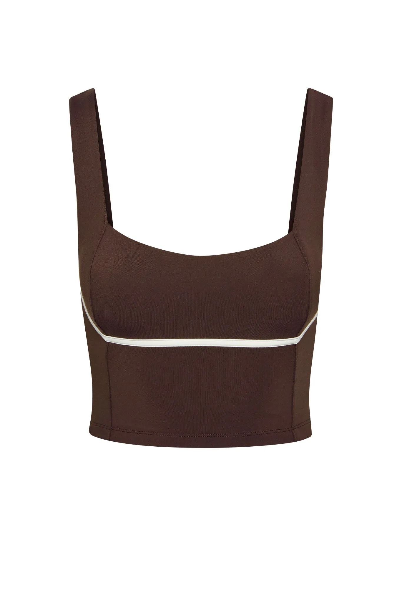 Zion Tank - Espresso/Ivory Monday Swimwear