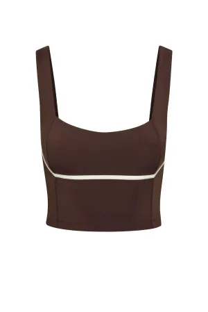 Zion Tank - Espresso/Ivory Monday Swimwear